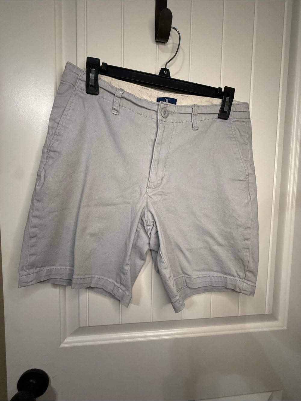 George Women's Light Gray Flat-Front Casual Shorts